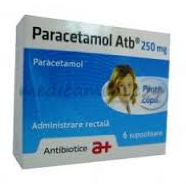 Парацетамол 250мг №6 супп. рект. Производитель: Румыния Antibiotice S.A.